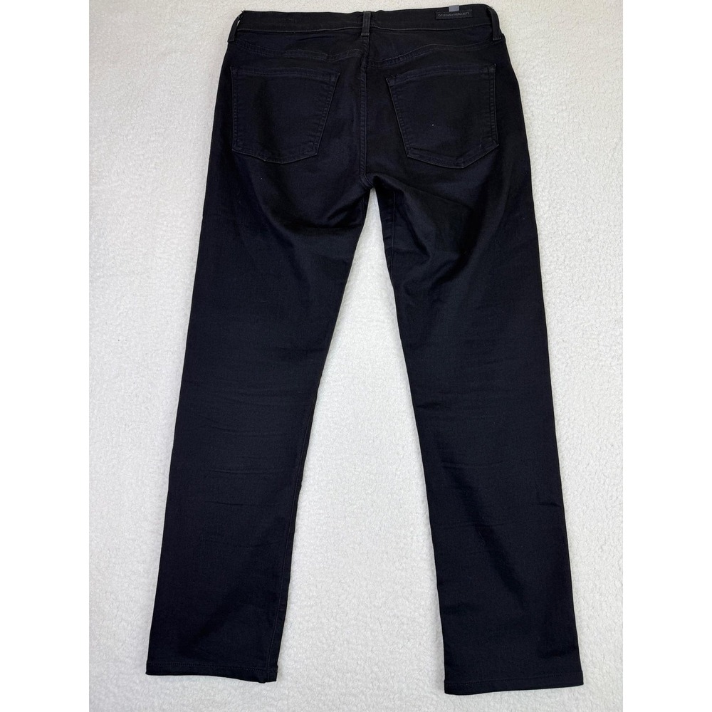 Citizens of‎ Humanity Agnes Mid Rise Slim Straight Jeans Black Womens 31